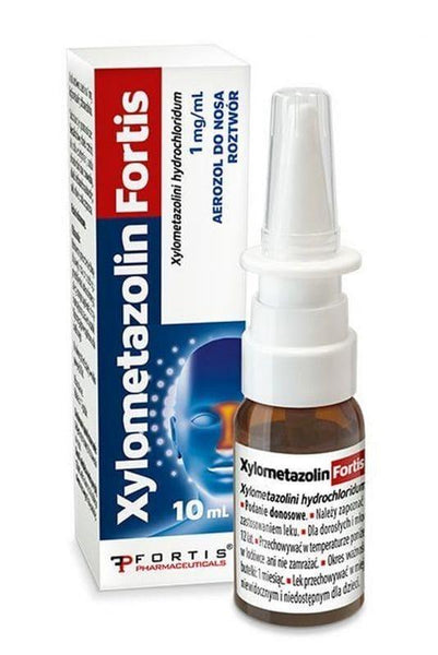 Xylometazolin Fortis, xylometazoline 1 mg aerosol 10 ml UK