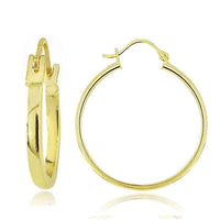 Yellow gold hoop earrings UK