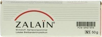 ZALAIN cream 50 g, dermatophytes, skin fungal infection UK