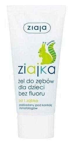 Ziaja Ziajka Tooth gel for children without fluoride 50ml UK