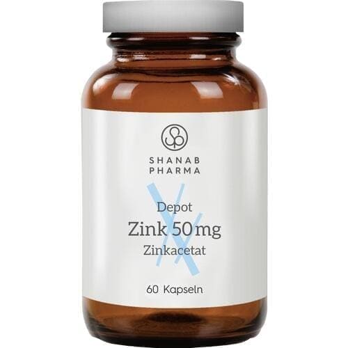 ZINC 50 mg zinc acetate depot capsules Shanab UK