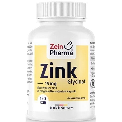 ZINC CHELATE 15 mg in gastro-resistant capsules 120 pcs UK