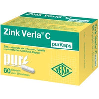 Zinc gluconate, vitamin C, ZINC VERLA C purKaps UK