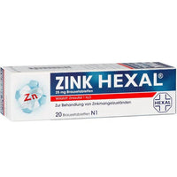 ZINC HEXAL, zinc sulphate supplement, effervescent tablets UK