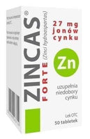 Zinc ions, zinc hydrogen aspartate dihydrate, Zincas forte UK