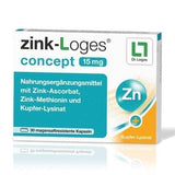 Zinc-LOGES concept 15 mg zinc deficiency capsules UK