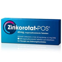 Zinc Orotate POS, zinc deficiency treatment UK