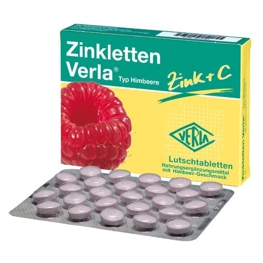 ZINC, zinc citrate, lettuce, vitamin C, Verla, Raspberry Lozenges UK