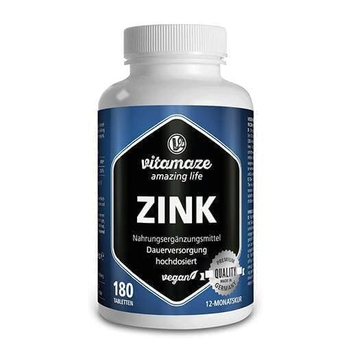 ZINC (ZINK) 25 mg high-dose vegan tablets UK