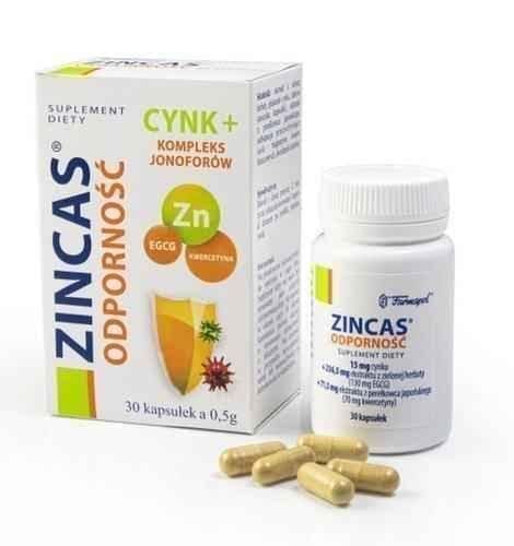 Zincas Resistance x 30 capsules, Zinc Immunity UK