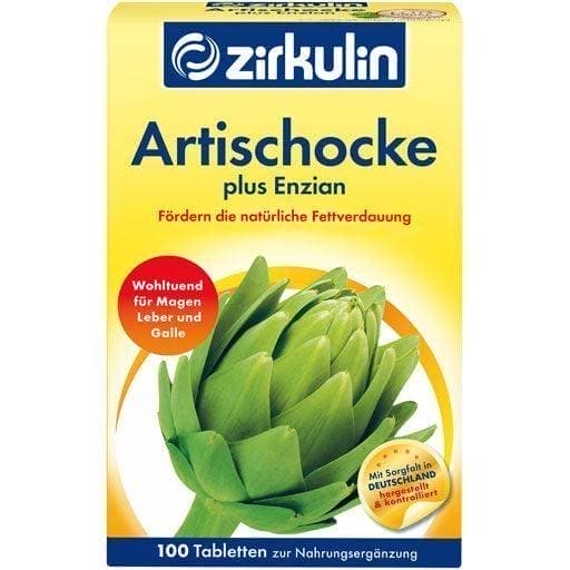 ZIRKULIN artichoke plus gentian tablets UK
