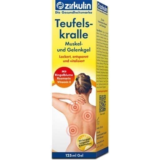 ZIRKULIN devil's claw muscle and joint gel, marigold, rosemary extract UK