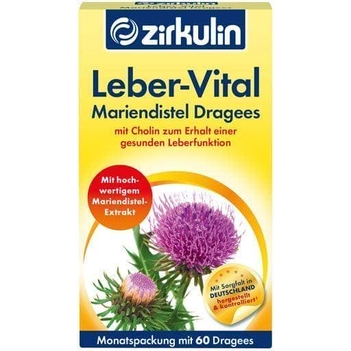 ZIRKULIN Leber-Vital milk thistle coated tablets UK