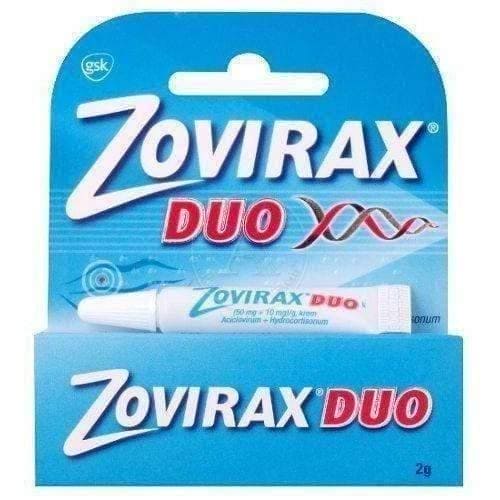 ZOVIRAX DUO cream, treatment of herpes of the lips and changes occurring on the face UK