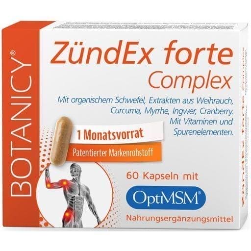 ZÜNDEX forte Complex, OptiMSM, boswellic acid, Myrrh Extract, proanthocyanidins UK