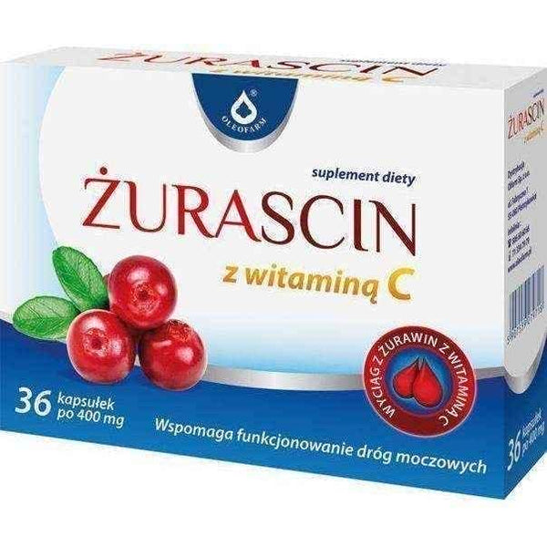 ŻURASCIN x 36 capsules, uti treatment UK