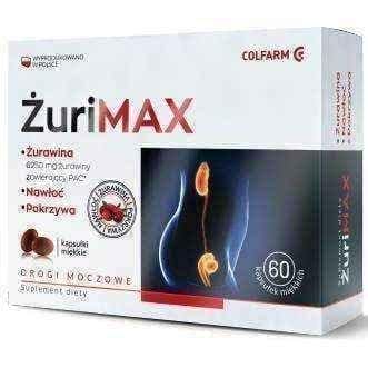 Żurimax x 60 capsules, overactive bladder, kidney problems UK