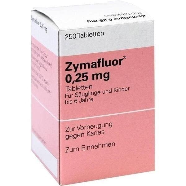 ZYMAFLUOR 0.25 mg sodium fluoride tablets UK