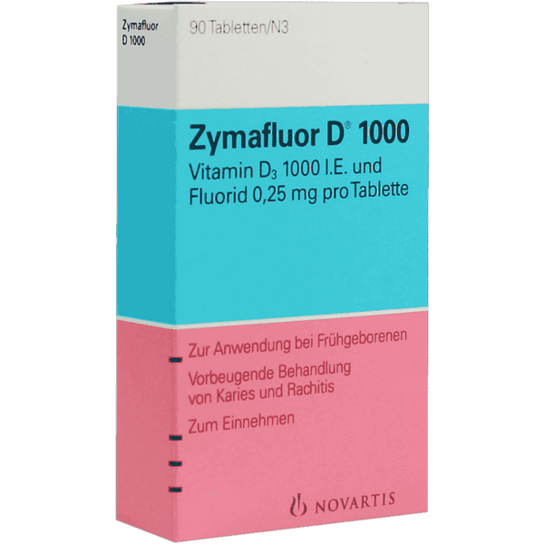 ZYMAFLUOR D 1,000, Vitamin D3, fluoride UK