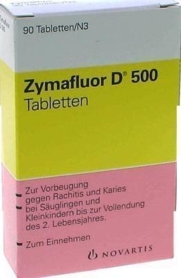 ZYMAFLUOR D 500 tablets 90 pc rickets prevention UK