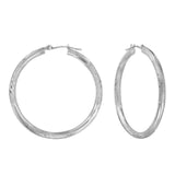 10k White Gold Hoop Earrings UK
