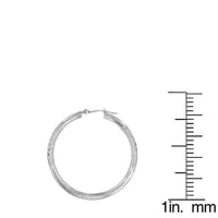 10k White Gold Hoop Earrings UK