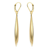 10k yellow gold earrings Fremada High Polish Elongated Teardrop Dangle UK