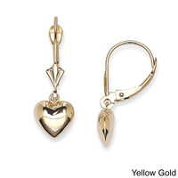 14k gold earrings Hanging Heart UK