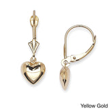 14k gold earrings Hanging Heart UK