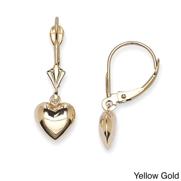 14k gold earrings Hanging Heart UK