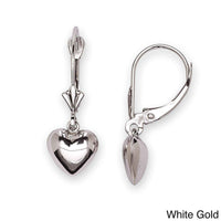 14k gold earrings Hanging Heart UK