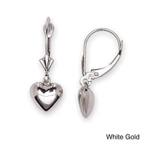 14k gold earrings Hanging Heart UK