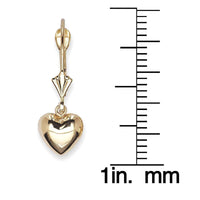 14k gold earrings Hanging Heart UK