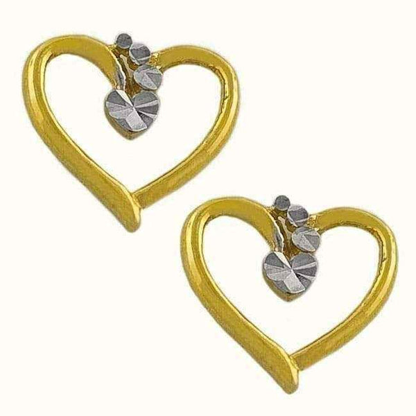 14k Gold Precious Hearts Earrings UK