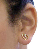14k Gold Precious Hearts Earrings UK