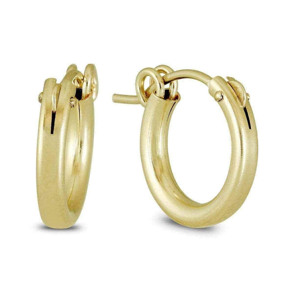 14k Yellow Gold Filled Hoop Earrings UK