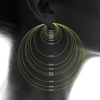 14k Yellow Gold Filled Hoop Earrings UK