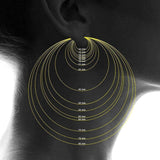14k Yellow Gold Filled Hoop Earrings UK
