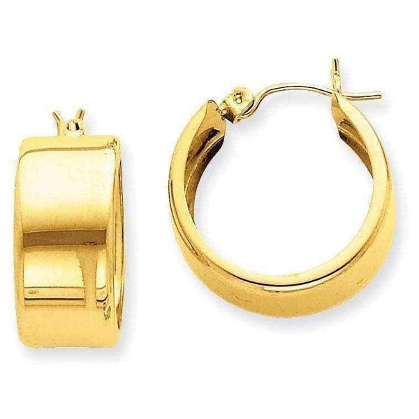 14k Yellow Gold Hoop Earrings UK