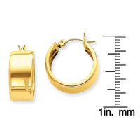 14k Yellow Gold Hoop Earrings UK