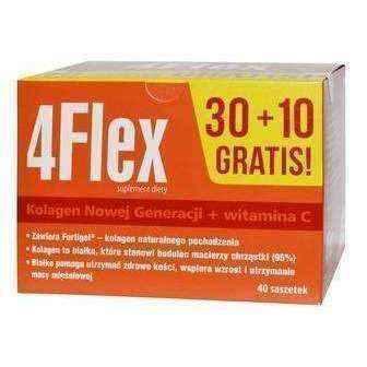 4FLEX x 30 sachets + 10 sachets Free! fortigel collagen UK