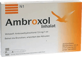 AMBROXOL inhalant solution, ambroxol hydrochloride for a nebulizer UK