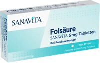 FOLIC ACID SANAVITA 5 mg, folic acid deficiency tablets UK