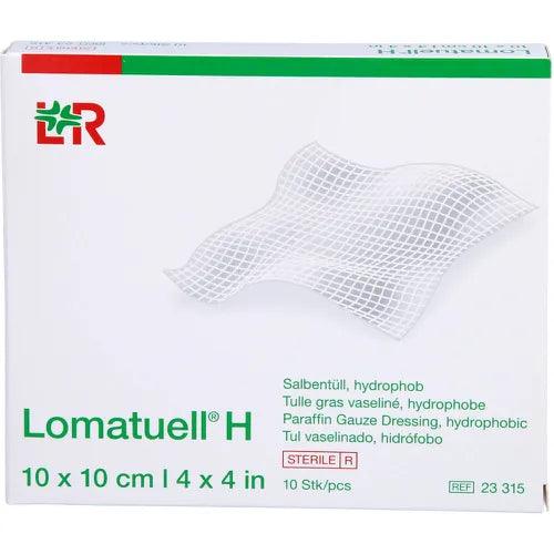 LOMATUELL H ointment tulle 10x10 cm sterile UK