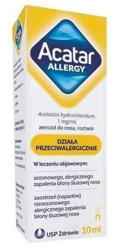 Acatar Allergy nasal spray 10ml UK