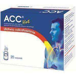 Acetylcysteine, Hot ACC 200 mg / 3g x 20 sachets UK