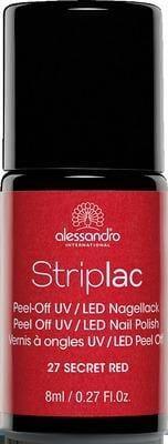 ALESSANDRO nail polish Striplac 127 secret red UK