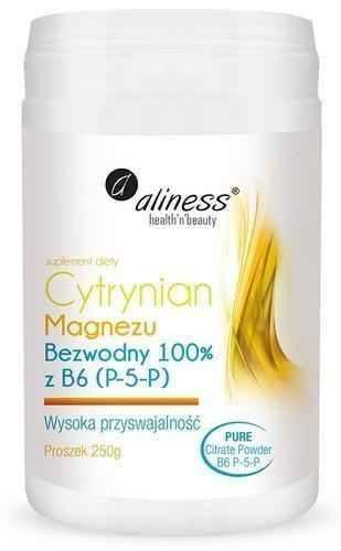 Aliness Magnesium Citrate Anhydrous 100% with B6 powder 250g UK