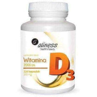 Aliness Vitamin D3 2000 IU x 120 a cartridge UK
