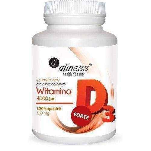 ALINESS Vitamin D3 Forte 4000 IU x 120 capsules UK